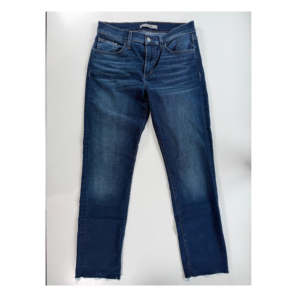 JOES JEANS Straight Leg Raw‎ Hem Jean Mens 30x31 Blue Whisker Mid-Rise